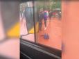 Помстився за образу: В Одесі водій маршрутки накинувся з палицею на пасажира (відео)