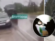 Відчули повну безкарність: Військові РФ у Бєлгородській області намагалися розчавити вантажівкою авто місцевого жителя